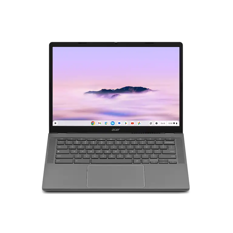 Acer Chromebook Plus 514 apparaat open laptop.