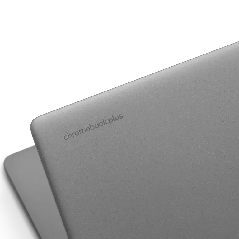 HP Chromebook 15,6 inch apparaat, close-up van de achterkant.