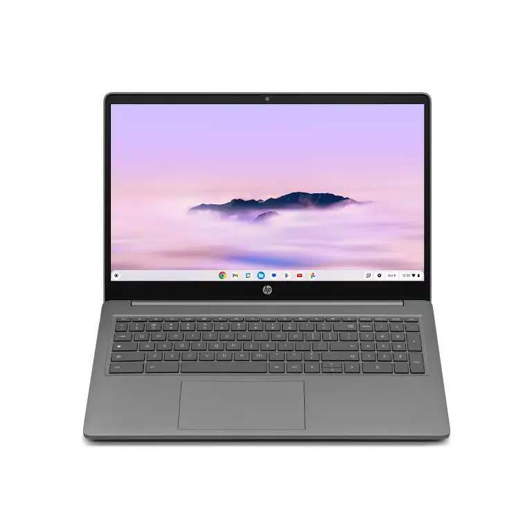 HP Chromebook 15,6 inch apparaat open laptop.