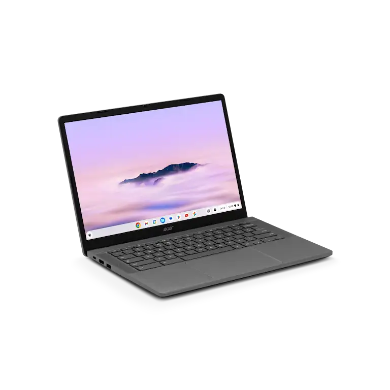 Acer Chromebook Plus 514 apparaat zijaanzicht linkerkant.