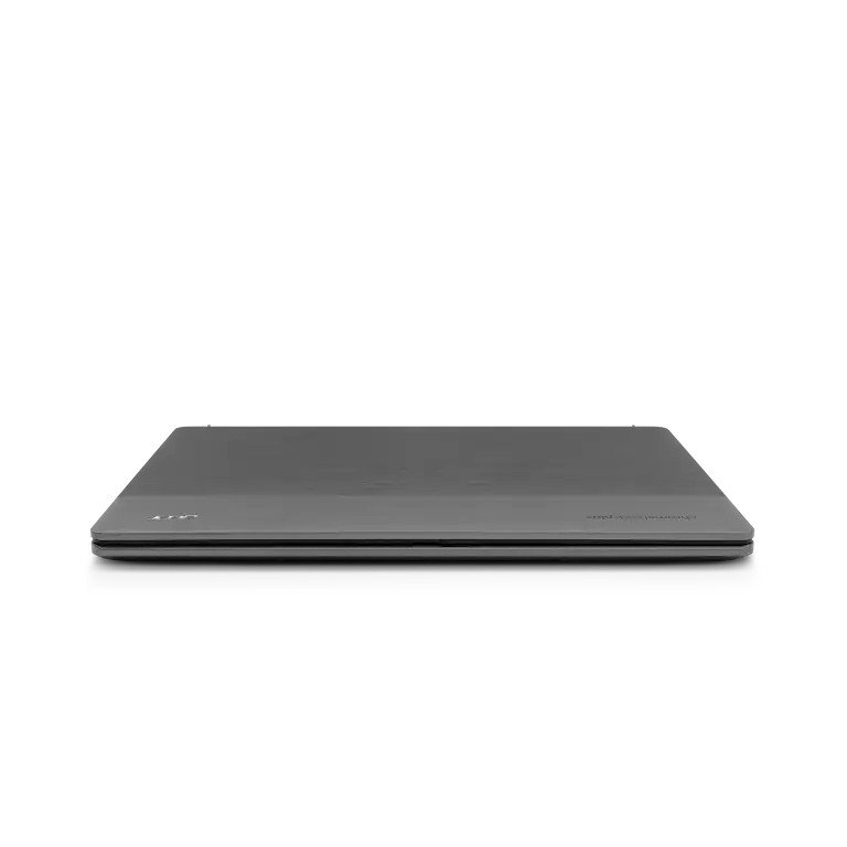 Acer Chromebook Plus 514 apparaat gesloten weergegeven in een direct vooraanzicht.