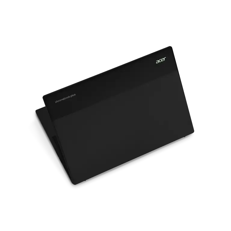 Acer Chromebook 315 apparaat bijna gesloten bovenaanzicht.