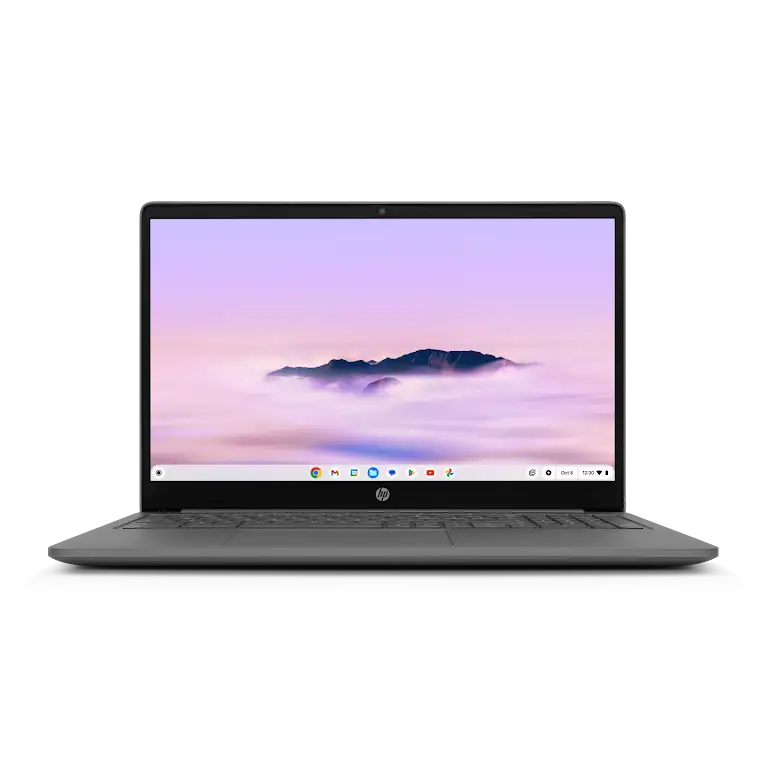 HP Chromebook 15,6 inch apparaat vooraanzicht.