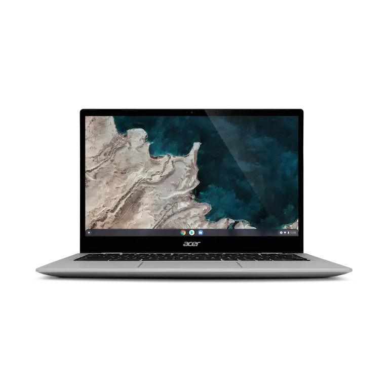 Acer Chromebook Spin 513 apparaat vooraanzicht.