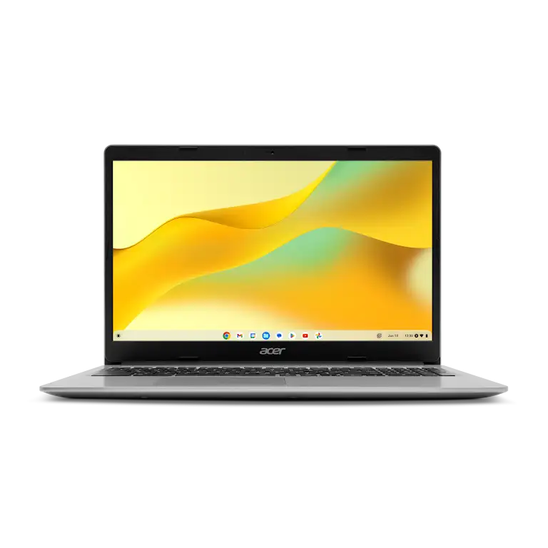 Acer Chromebook 315 apparaat vooraanzicht.